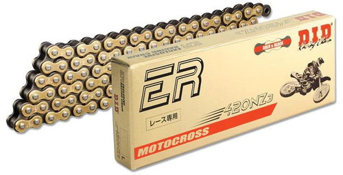 D. I. D Chain Reinforced unsealed chain 420NZ3 SDH 140 L gold/black - Motorcycle Chain - Main image
