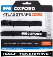 OXFORD Atlas B-Clip luggage straps, 2 pcs, 17 mm × 1.2 m, black - Strap