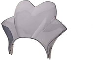 PUIG plexi shield WAVE WAVE smoke, 325 × 375, 140.4114H - Motorcycle Plexiglass