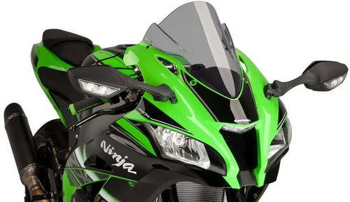 PUIG Plexi shield RACING smoke, 350 × 300, 140.8912H - Motorcycle Plexiglass - Main image