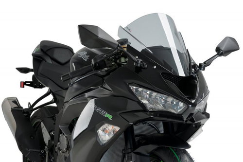 PUIG Plexi shield RACING smoke, 350 × 350, 140.3177H - Motorcycle Plexiglass - Main image