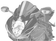 PUIG Plexi shield RACING transparent, 280 × 300, 140.5605W - Motorcycle Plexiglass