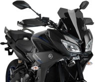 PUIG Plexi shield RACING dark smoke, 376 × 287, 140.9724F - Motorcycle Plexiglass
