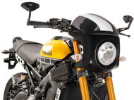 PUIG Plexi shield SEMI-FAIRING carbon look dark smoke, 390 × 315, 140.9188F - Motorcycle Plexiglass