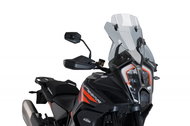 PUIG Plexi shield TOURING WITH VISOR smoke, 710 × 380, 140.20586H - Motorcycle Plexiglass