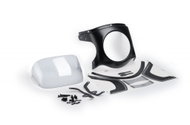 PUIG UNI Plexi SEMI-FAIRING carbon look transparent, 390 × 315, 140.9516W - Motorcycle Plexiglass
