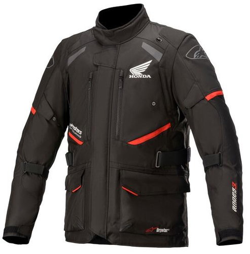 ALPINESTARS ANDES DRYSTAR HONDA collection, TECH-AIR 5 compatibleS, black/red, 2024, size 5 mm, w/r. - Motorcycle Jacket - Main image