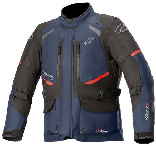 ALPINESTARS ANDES DRYSTAR, TECH-AIR 5 compatibleS, dark blue/black/red, 2024, sizing. L - Motorcycle Jacket - Main image