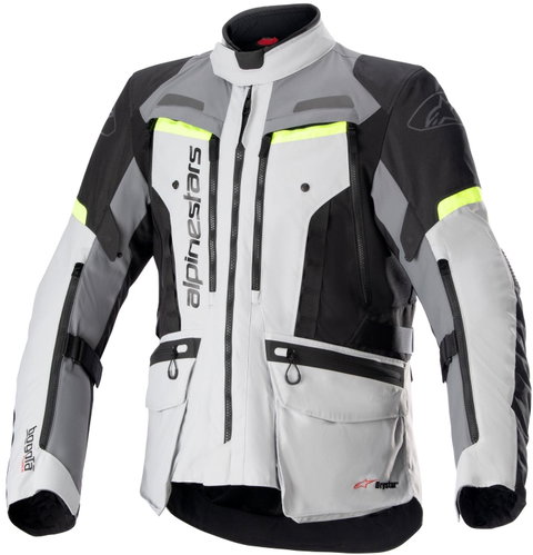 ALPINESTARS BOGOTA PRO DRYSTARS, grey/dark grey/black/yellow fluo, 2024, size 2024. XL - Motorcycle Jacket - Main image