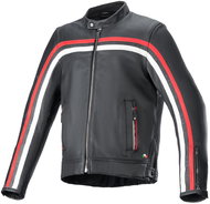 ALPINESTARS DYNOS, black/ruby red/beige, 2024, size 2024 S - Motorcycle Jacket