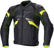 ALPINESTARS GP PLUS R RIDEKNIT, TECH-AIR 5 compatibleS, black/yellow fluo, 2023, size 50 - Motorcycle Jacket