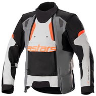 ALPINESTARS HALO DRYSTARS, light grey/dark grey/black/fluo red, 2024, size 2XL - Motorcycle Jacket