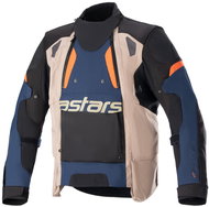 ALPINESTARS HALO DRYSTARS, dark blue/khaki/orange/black, 2024, size 2024 M - Motorcycle Jacket