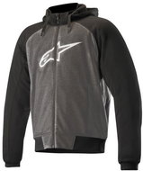 ALPINESTARS CHROME SPORT HOODIES, anthracite/black/white, 2024, size 3XL - Motorcycle Jacket