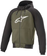 ALPINESTARS CHROME SPORTS HOODIES, green, 2024, sized 2024. M - Motorcycle Jacket
