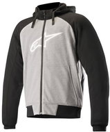 ALPINESTARS CHROME SPORT HOODIES, brindle light grey/black, 2024, size 2XL - Motorcycle Jacket