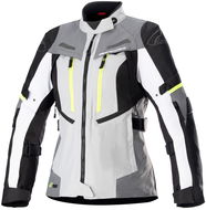 ALPINESTARS STELLA BOGOTA PRO DRYSTARS, dámská, šedá/tmavě šedá/černá/žlutá fluo, 2024 - Bunda na motorku