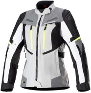 ALPINESTARS STELLA BOGOTA PRO DRYSTARS, ladies, grey/dark grey/black/yellow fluo, 2024, size 5.5 mm, - Motorcycle Jacket