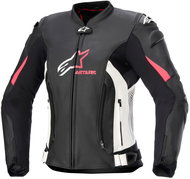 ALPINESTARS STELLA GP PLUS 4S, women's, black/white/pink, 2024, size 50 - Motorcycle Jacket