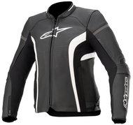 ALPINESTARS STELLA KIRAS, women's, black/white, 2024, size 50 - Motorcycle Jacket