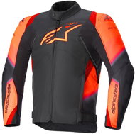 ALPINESTARS T-SP 1 2 WATERPROOFS, black/red fluo, 2024, size 2024, size 5.5 mm, with a front strap.  - Motorcycle Jacket