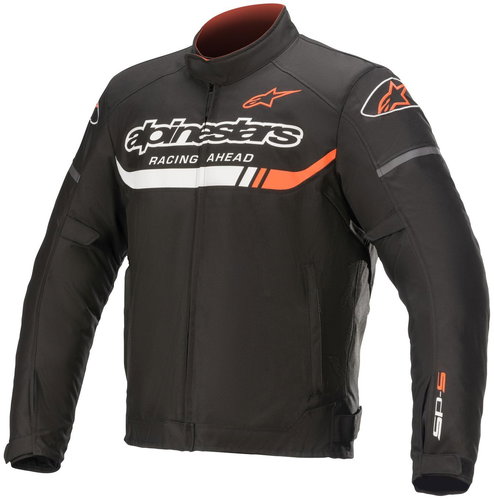ALPINESTARS T-SP S IGNITION WATERPROOFS, black/white/fluo red, 2024, size 4XL - Motorcycle Jacket - Main image