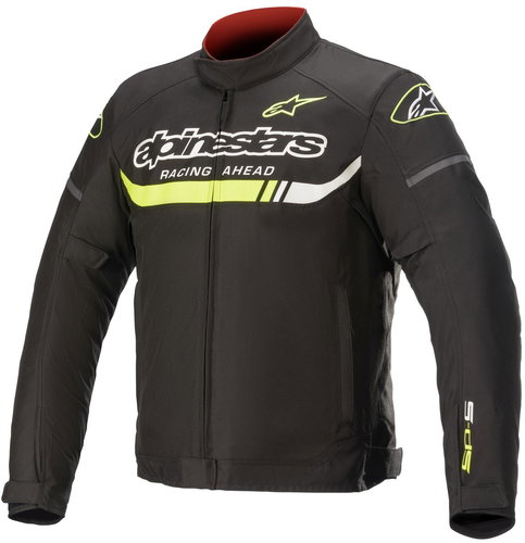 ALPINESTARS T-SP S IGNITION WATERPROOFS, black/yellow fluo, 2024, size 2XL - Motorcycle Jacket - Main image