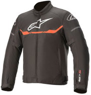 ALPINESTARS T-SPS WATERPROOFS, black/red fluo, 2024, size 2024, size 5.5 mm, with a front zipper. M - Motorcycle Jacket