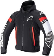 ALPINESTARS ZACA AIR WATERPROOFS, black/white/fluo red, 2024, size 2024 S - Motorcycle Jacket