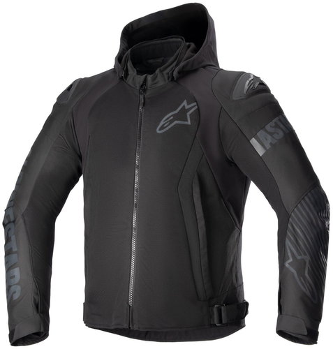 ALPINESTARS ZACA AIR WATERPROOFS, black/black, 2024, size 2XL - Motorcycle Jacket - Main image
