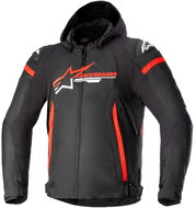 ALPINESTARS ZACA WATERPROOFS, black/red/white, 2024, size 2024. L - Motorcycle Jacket