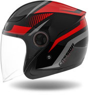 CASSIDA Reflex, black/red/gray, sizing. XL (61 to 62 cm) - Motorbike Helmet