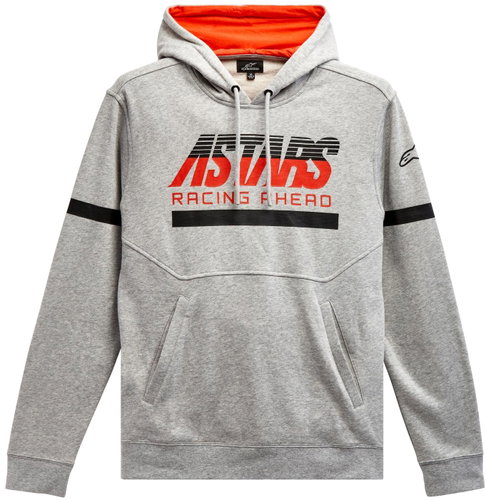 ALPINESTARS Club Hoodie, grey/black/red, size S - Sweatshirt - Main image