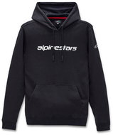 ALPINESTARS Linear Hoodie, black/white, size L - Sweatshirt