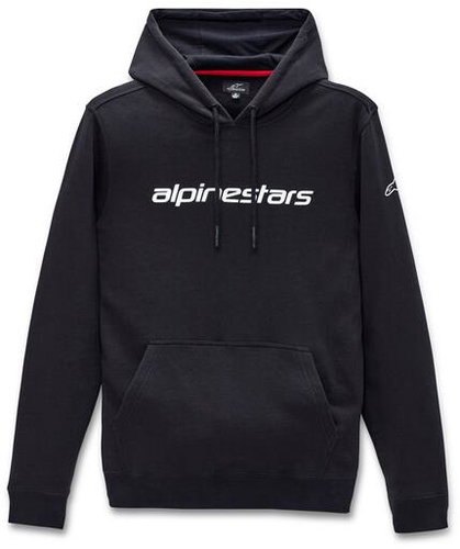 ALPINESTARS Linear Hoodie, black/white, size S - Sweatshirt - Main image