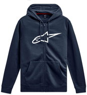 APLINESTARS Sweatshirt Ageless Zip Hoodie 3, blue/white, size 4, with a hood. M - Sweatshirt