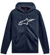 APLINESTARS Sweatshirt Ageless Zip Hoodie 3, blue/white, size 4, with a hood. XL - Sweatshirt