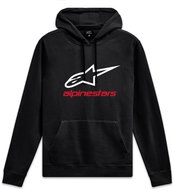 APLINESTARS Hoodie Always Hoodie 3, black/white/red, size 5 mm, w/r. XL - Sweatshirt