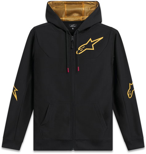 APLINESTARS Hoodie Sessions 3 Hoodie, black/gold, size 5 mm. XL - Sweatshirt - Main image