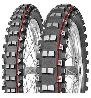 Mitas Terra Force-MX Medium/Hard 90/90/14 TT, F, red + green. stripe 46 M-126566 - Motorcycle Tyre - Main image