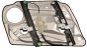 SCHNEIDER predná sťahovačka okna (elektrická, panel s mech. bez mot. ) 4/5dv. P pre MERCEDES-BENZ W204 „C“ 07-11 - Sťahovačka