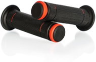 MOTION STUFF Roadracing handles Advanced black/red (full diamond) - Motorbike Grips