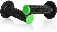 MOTION STUFF motocross handles Advanced black/green (half-waffle) - Motorbike Grips