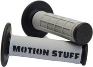 MOTION STUFF motocross grips supersoft grey/black - Motorbike Grips
