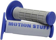 MOTION STUFF motocross grips supersoft grey/blue - Motorbike Grips