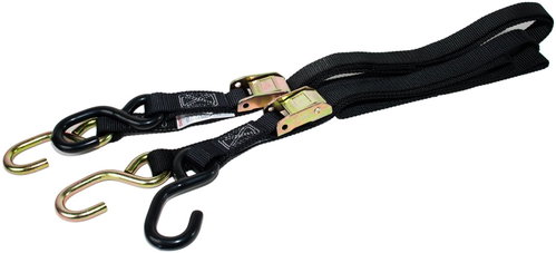 MOTION STUFF clamping straps, black, pair, 25 mm × 1.8 m - Tie Down Strap - Main image