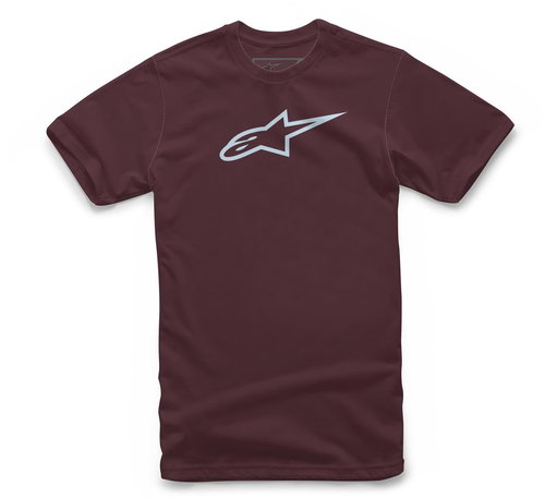 ALPINESTARS T-shirt AGELESS CLASSIC TEE, crimson/light blue, sized 3.5 mm. XL - T-Shirt - Main image
