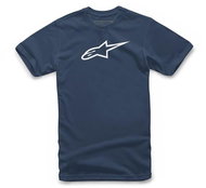 ALPINESTARS T-shirt AGELESS CLASSIC TEE, blue/white, size 4.5 mm, w/r. M - T-Shirt