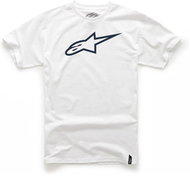 ALPINESTARS T-shirt AGELESS short sleeves, white/black, sized 2.5 mm, white/black S - T-Shirt