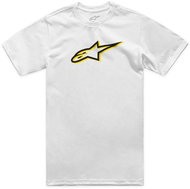 ALPINESTARS T-shirt AGELESS SHADOW CSF, white/black, size 4.5 mm, w/r. S - T-Shirt
